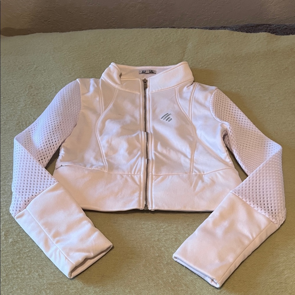 Stylish White Bomber Jacket